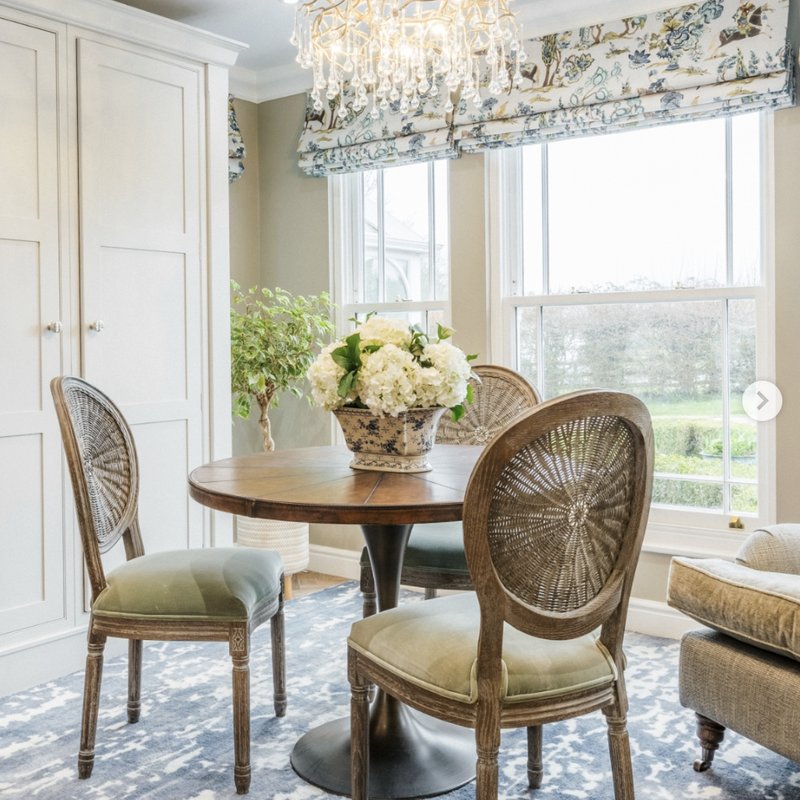 Tone Interiors breakfast nook Instagram post