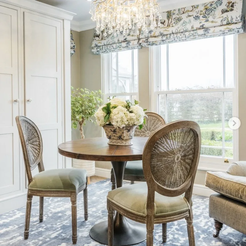 Tone Interiors breakfast nook Instagram post